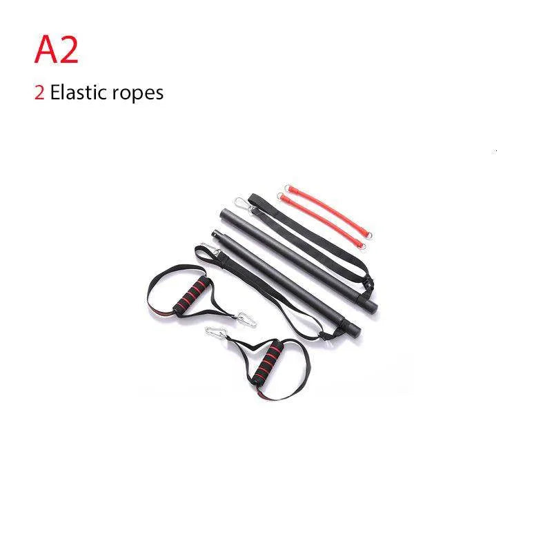 Body Workout Trainer Bar with Resistance Bands Rubber Buckles - Anam Online