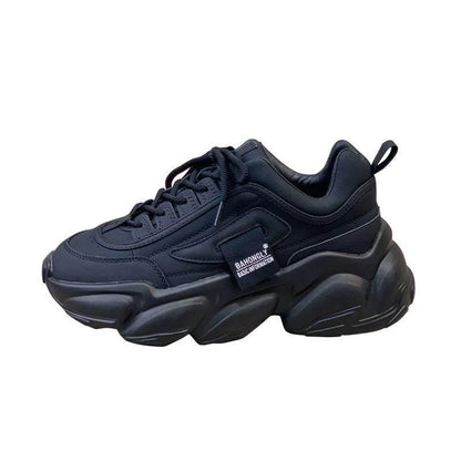 Women's Sneakers With Leather Platform - Anam Online