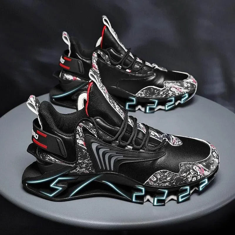 Cool Men Running Sneakers Mesh Breathable Sports Shoes - Anam Online