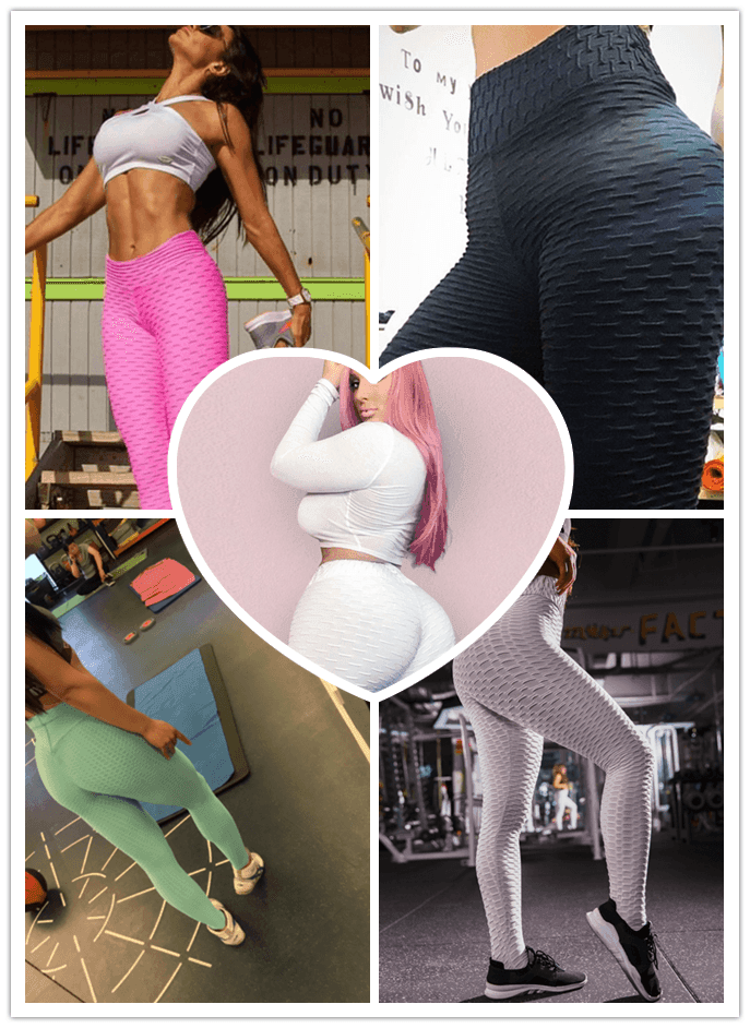Booty Lifting Anti Cellulite Scrunch Leggings Without Pocket - Anam Online