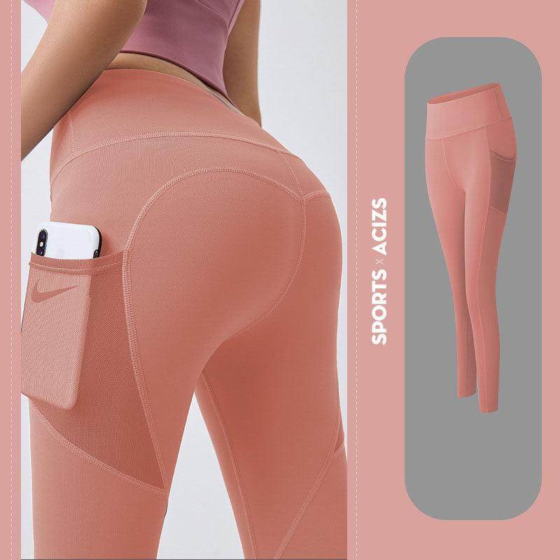 Yoga Pants Women With Pocket Leggings Sport Girl Gym Leggings Women Tummy Control Jogging Tights Female Fitness Pants - Anam Online