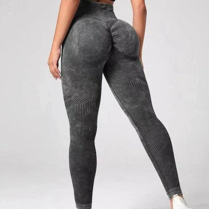 Hollow Design Seamless Leggings High Waist Hip Lifting Running Sports Fitness Yoga Pants Fashion Women Clothing - Anam Online