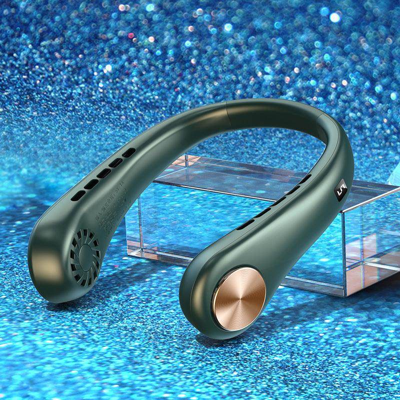 New Mini Neck Fan Portable Bladeless Hanging Neck Rechargeable Air Cooler Mini Summer Sports Fans - Anam Online