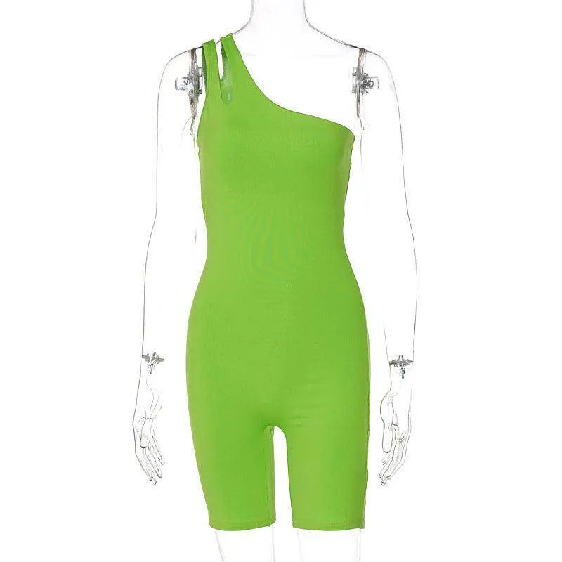 Shoulder Slim Fit Hip Raise Sports Yoga Jumpsuit - Anam Online