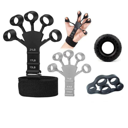 Silicone Grip Device Stretcher Finger Gripper Strength Trainer Strengthen Rehabilitation Training - Anam Online