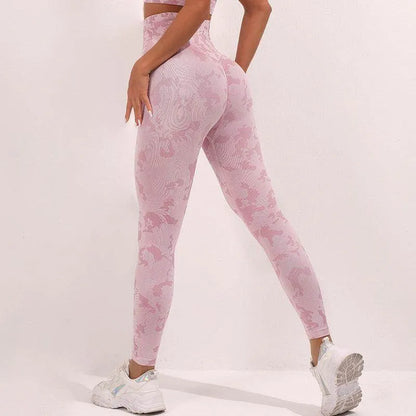 Fashion Camouflage High-Waist Yoga Pants | Seamless Leggings for Women – Stretch, Butt Lift & Fitness Ready - Anam Online