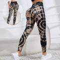 New Tie Dye Printed Yoga Pants Women Seamless High Waist Hip Lifting Fitness Running Sports Leggings - Anam Online