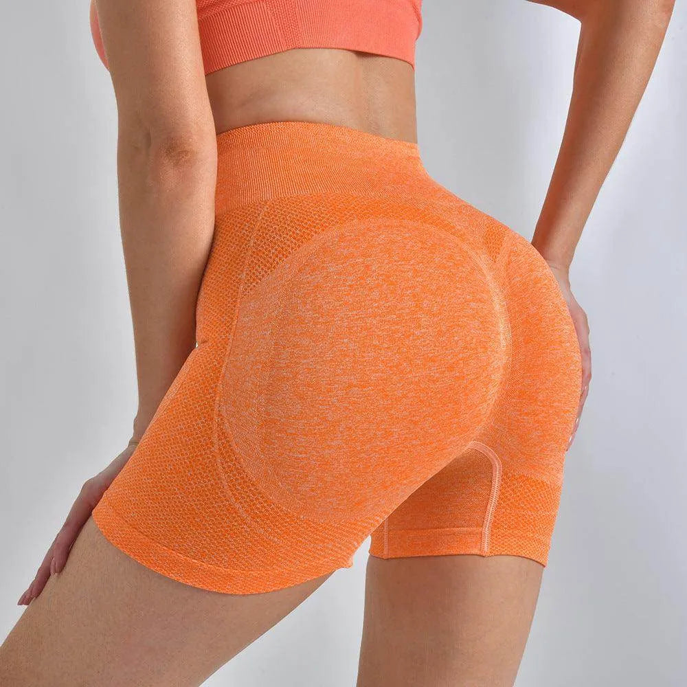 Striped Yoga Shorts High Waist Hip-lifting Tight Pants For Women Running Fitness Sports Leggings - Anam Online