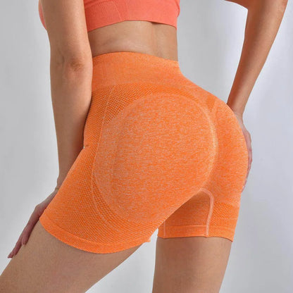 Striped Yoga Shorts High Waist Hip-lifting Tight Pants For Women Running Fitness Sports Leggings - Anam Online