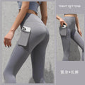 Gym Sport Seamless Leggings With Pockets Push Up High Waist Pants Women Fitness Running Yoga Pants Gym Sport Seamless Leggings - Anam Online