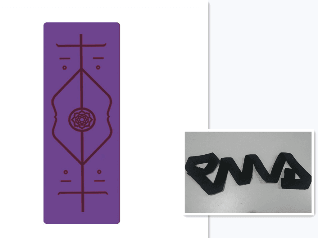 Non Slip TPE Yoga Mat Position Line Beginner - Anam Online