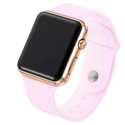Square Electroplated LED Digital Watch - Anam Online