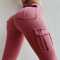 High Waist Leggings with Pockets Workout Gym Legging Scrunch Butt Yoga Pants - Anam Online