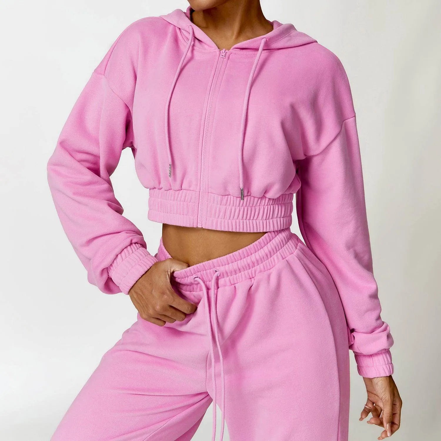 Warm And Loose Long Sleeve Sweater Coat Zipper - Anam Online
