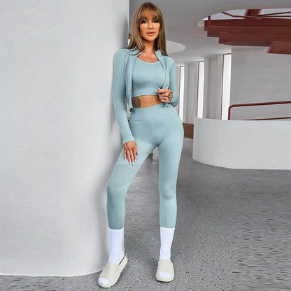 New Solid Color Sleeveless Sports Suit Women - Anam Online
