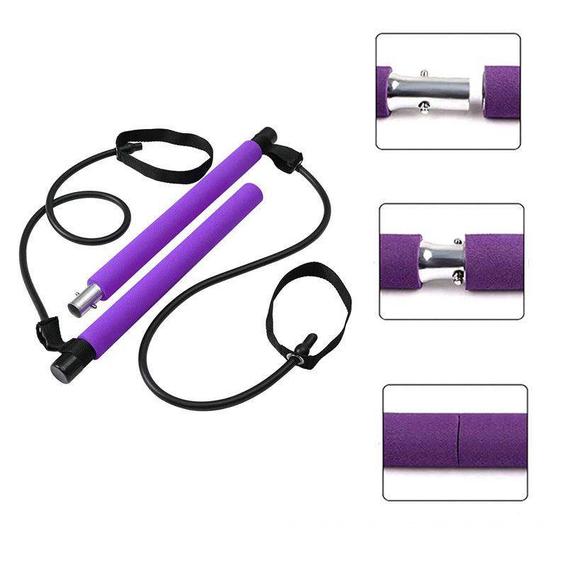 Fitness Yoga Pilates Bar Portable Gym Accessories Sport Elastic Bodybuilding Resistance Bands For Home Trainer Workout Equipment - Anam Online