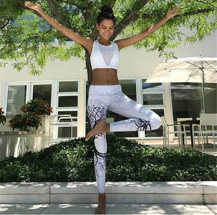 Yoga Fitness Leggings Women Pants Fitness Slim Tights Gym Running Sports Clothing - Anam Online
