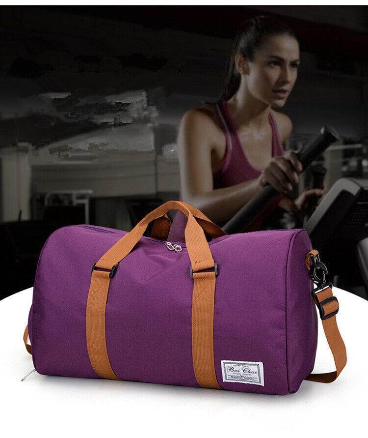 Men & Ladies Sports Duffle Travel Bag Lager Canvas Leisure Work Gym Holdall Bags - Anam Online