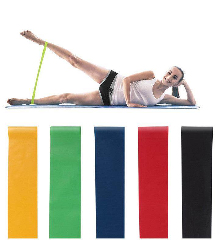 5 Level Resistance Rubber Bands Yoga Training Elastic Bands - Anam Online