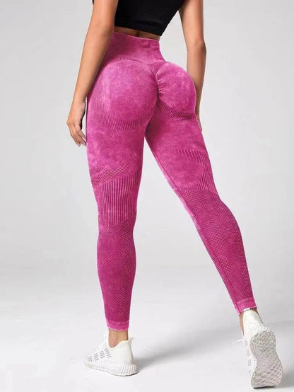 Hollow Design Seamless Leggings High Waist Hip Lifting Running Sports Fitness Yoga Pants Fashion Women Clothing - Anam Online
