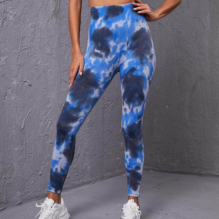 Ink Tie-Dye High Waist Yoga Leggings