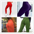 Booty Lifting Anti Cellulite Scrunch Leggings Without Pocket - Anam Online