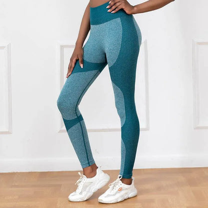 Striped Printed Yoga Pants High Waist Seamless Leggings Stretch Butt Lift Quick-drying Running Sports Fitness Pant Women Clothing - Anam Online