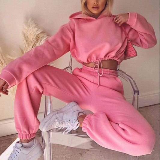 Stylish Jogging Suits for Women - 2 Piece Sweatsuits, Tracksuits, Sexy Long Sleeve Hoodie & Casual Fitness Sportswear - Anam Online