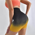 Striped Yoga Shorts High Waist Hip-lifting Tight Pants For Women Running Fitness Sports Leggings - Anam Online