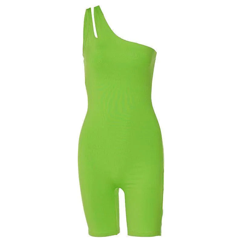 Shoulder Slim Fit Hip Raise Sports Yoga Jumpsuit - Anam Online