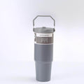 Portable Car Cup Stainless Steel Cup Travel Sports Water Bottle With Handle Cover Coffee Tumbler Cup - Anam Online