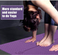 Non Slip TPE Yoga Mat Position Line Beginner - Anam Online