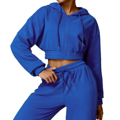 Warm And Loose Long Sleeve Sweater Coat Zipper - Anam Online
