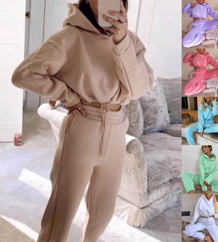 Stylish Jogging Suits for Women - 2 Piece Sweatsuits, Tracksuits, Sexy Long Sleeve Hoodie & Casual Fitness Sportswear - Anam Online