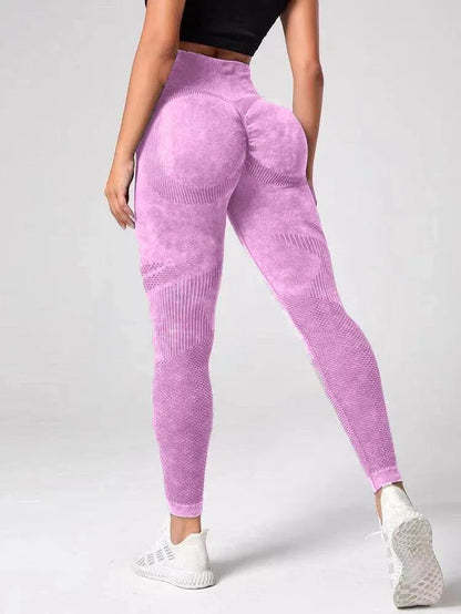 Hollow Design Seamless Leggings High Waist Hip Lifting Running Sports Fitness Yoga Pants Fashion Women Clothing - Anam Online