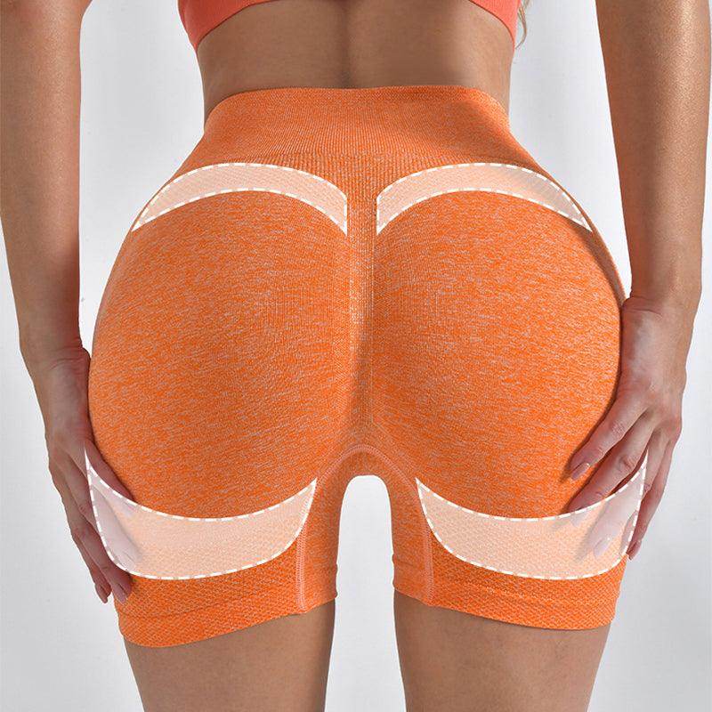 Striped Yoga Shorts High Waist Hip-lifting Tight Pants For Women Running Fitness Sports Leggings - Anam Online