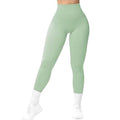 High Waist Seamless Leggings Threaded Knitted Fitness Pants Solid Women's Slimming Sports Yoga Pants Elastic Running Sport Leggings - Anam Online