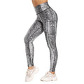 Pocket Printed Hip Raise Yoga Pants - Anam Online