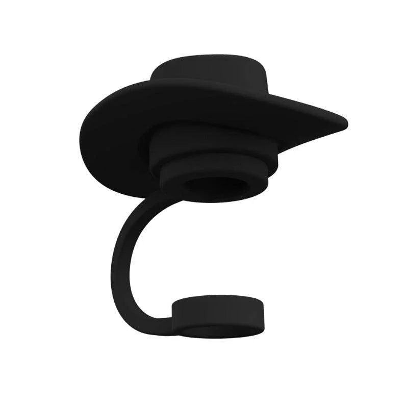 Straw Covers Cap Novelty Sturdy Straw Toppers Reusable Cowboy Hat Shaped - Anam Online