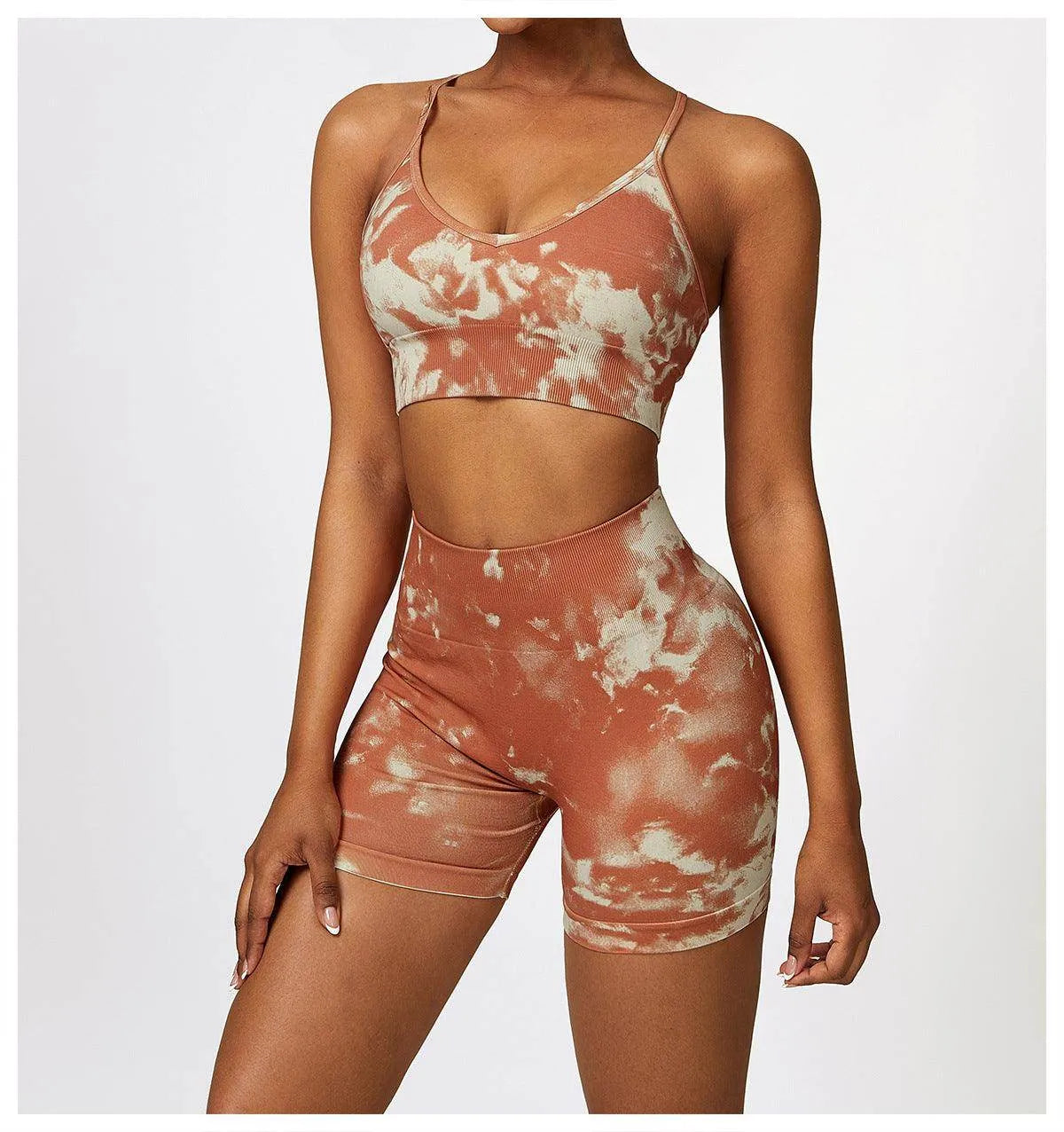 Camouflage Printing Seamless Yoga Suit Quick-drying High Waist Running Workout Clothes - Anam Online