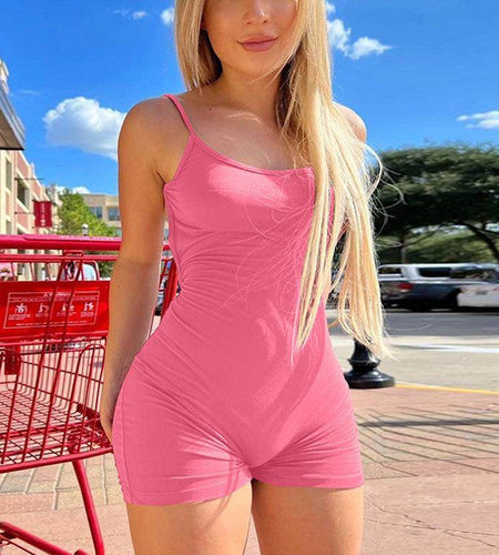 Skinny Hip Raise Sports Street Jumpsuit - Anam Online