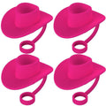 Straw Covers Cap Novelty Sturdy Straw Toppers Reusable Cowboy Hat Shaped - Anam Online