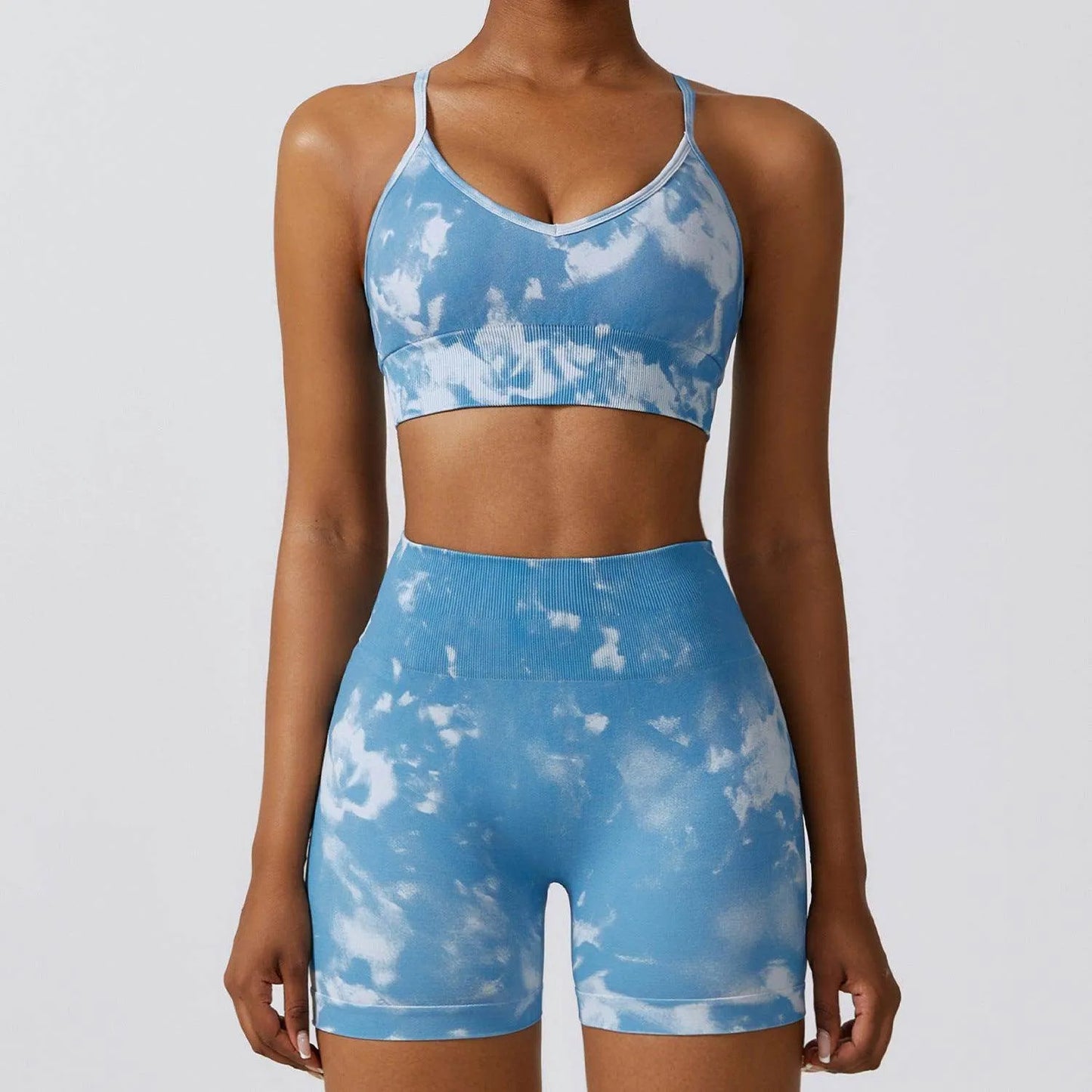 Camouflage Printing Seamless Yoga Suit Quick-drying High Waist Running Workout Clothes - Anam Online