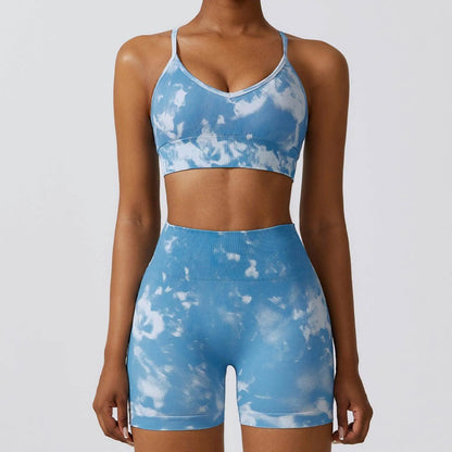 Camouflage Printing Seamless Yoga Suit Quick-drying High Waist Running Workout Clothes - Anam Online