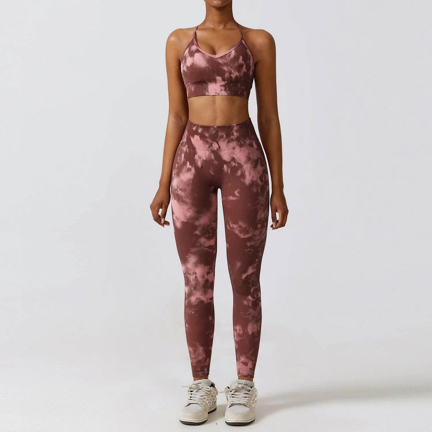 Camouflage Printing Seamless Yoga Suit Quick-drying High Waist Running Workout Clothes - Anam Online