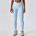 Cross High Waist Tight Thread Hip Raise Yoga Pants - Anam Online
