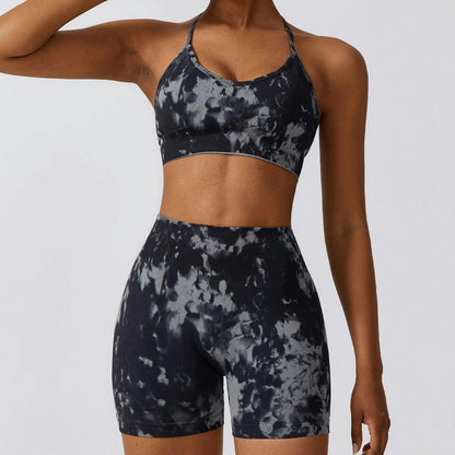 Camouflage Printing Seamless Yoga Suit Quick-drying High Waist Running Workout Clothes - Anam Online