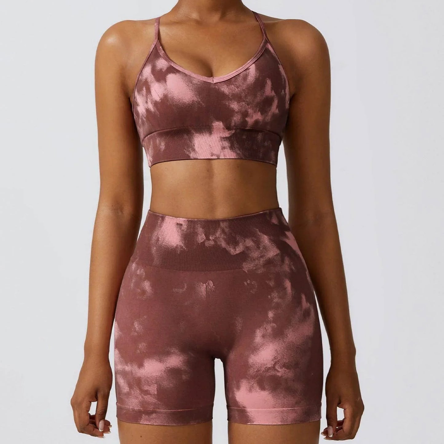 Camouflage Printing Seamless Yoga Suit Quick-drying High Waist Running Workout Clothes - Anam Online