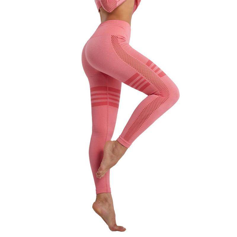 Hollow Mesh Breathable Yoga Pants - Anam Online