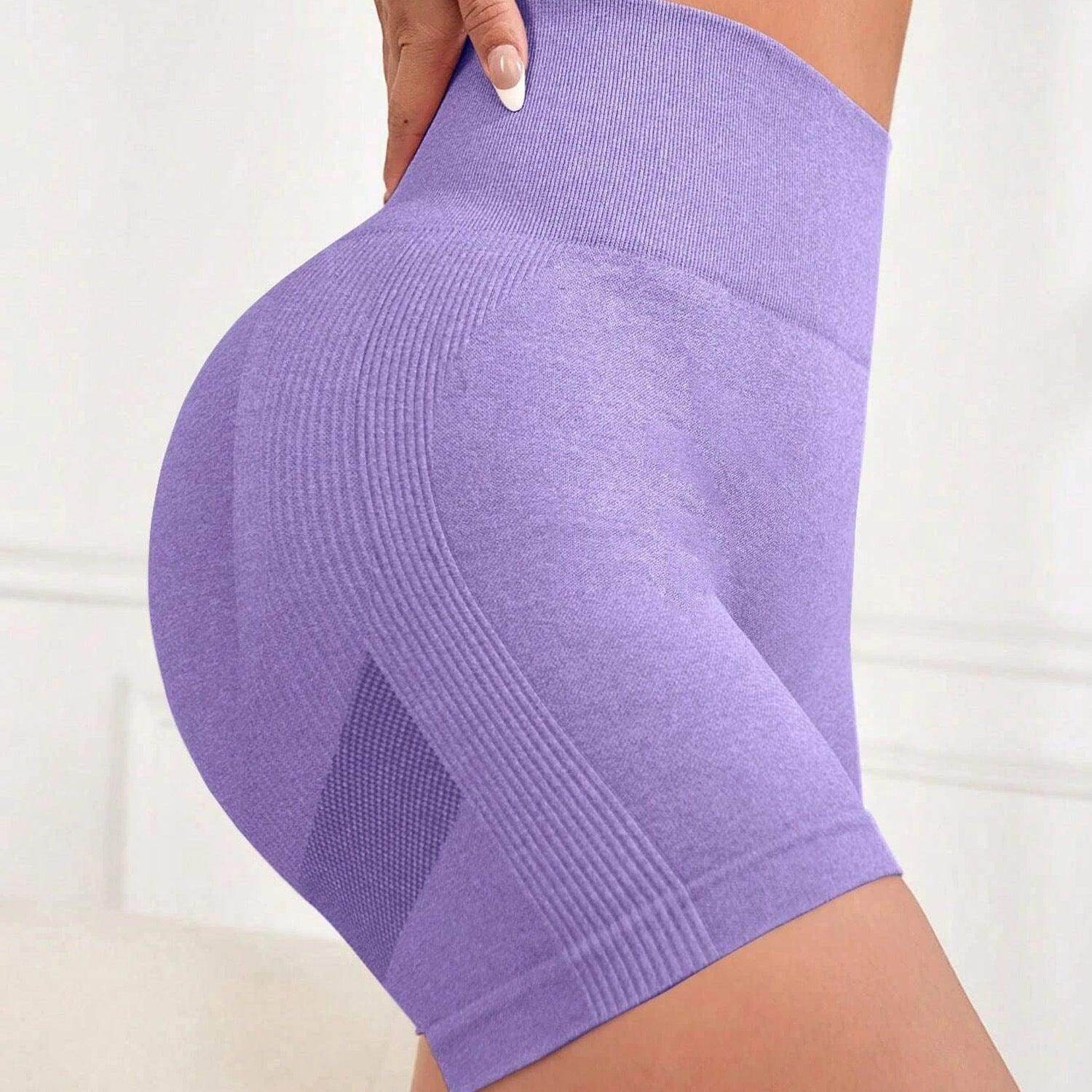 Ladies' High Waist Pants Hip Lifting Three-point Yoga Shorts - Anam Online